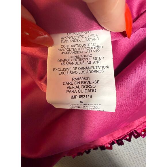 GB by Gianni Bini Pink Sequin Mini Dress Size M - Picture 4 of 5